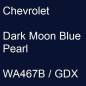 Preview: Chevrolet, Dark Moon Blue Pearl, WA467B / GDX.